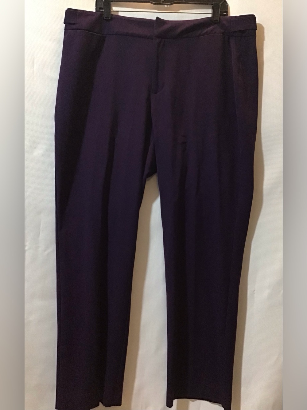 539 Women Dress Pants - Dark Purple Stretch Trousers